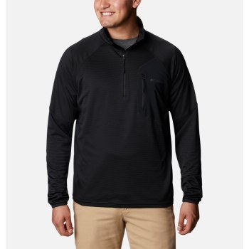 Columbia Jas Heren, Single Canyon Half Zip Fleece Zwart, 17VRLMNGX